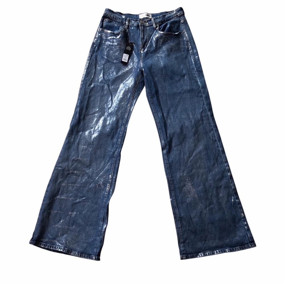 Nwt fashion nova metallic jeans